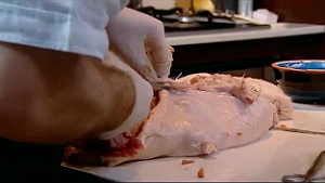 Galantine preparation - My Kitchen Rules 2012