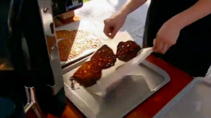 Leigh & Jen's wafer - My Kitchen Rules 2012