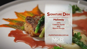 Leigh & Jen's Mulloway - My Kitchen Rules 2012