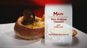 Rich Seafood Chowder - My Kitchen Rules 2012