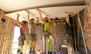 Plastering - The Block 2012