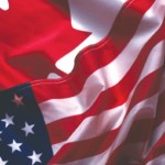 Canadian & American flags